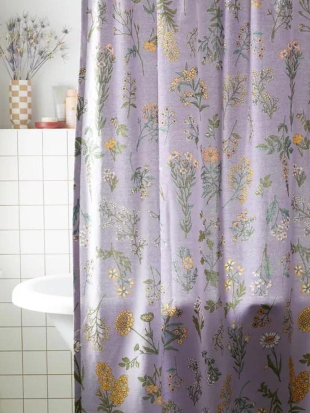 Urban Outfitters Myla Floral Shower Curtain